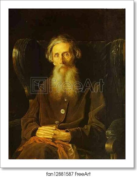 Free art print of Portrait of the Author Vladimir Dahl by Vasily Perov Free art print of Portrait of the Author Vladimir Dahl by Vasily Perov