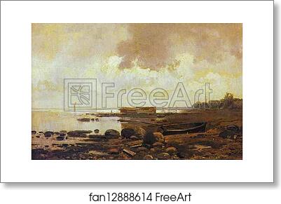 Free art print of The Shore. Cloudy Day by Feodor Vasilyev