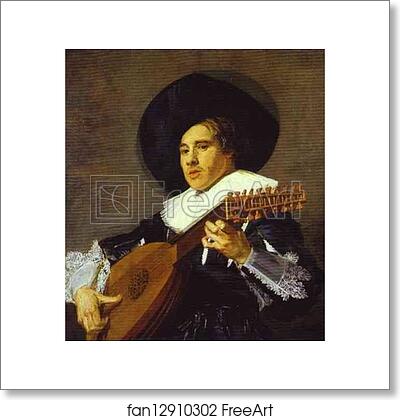 Free art print of The Lute Player by Frans Hals