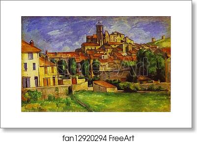 Free art print of Gardanne by Paul Cézanne