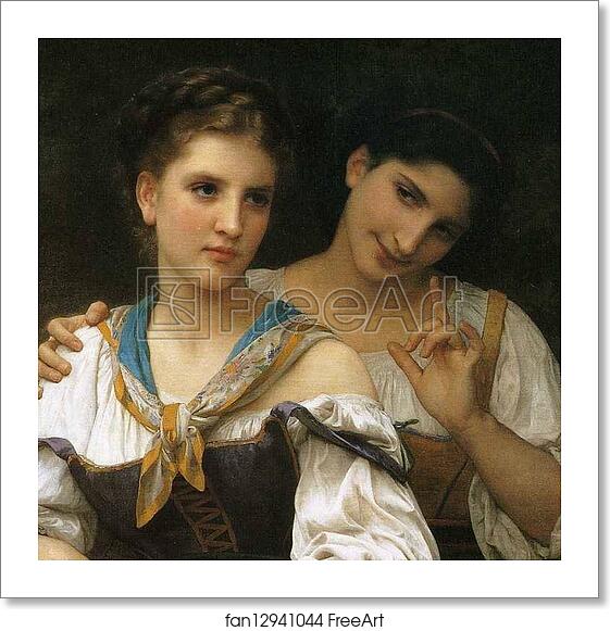 Free art print of The Secret. Detail by William-Adolphe Bouguereau Free art print of The Secret. Detail by William-Adolphe Bouguereau