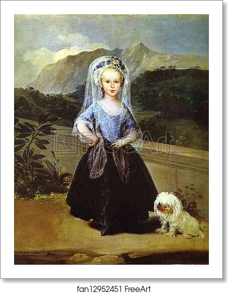 Free art print of Maria Teresa de Borbón y Vallabriga by Francisco De Goya Y Lucientes