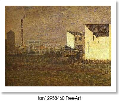 Free art print of Suburb by Georges Seurat Free art print of Suburb by Georges Seurat