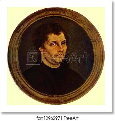 Free art print of Portrait of Martin Luther by Lucas Cranach The Elder