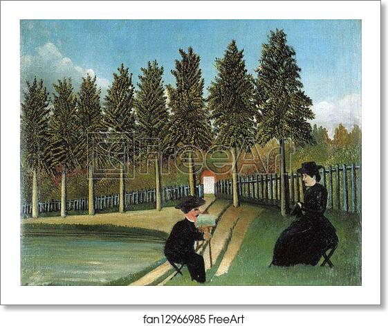 Free art print of Painter and Model by Henri Rousseau Free art print of Painter and Model by Henri Rousseau