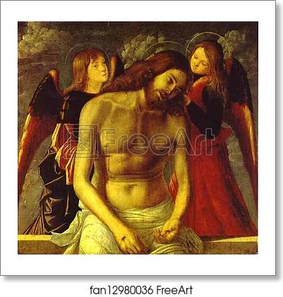Free art print of The Dead Christ Supported by Angels by Vittore Carpaccio
