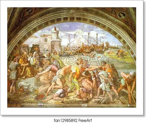 Free art print of The Battle of Ostia by Raphael Free art print of The Battle of Ostia by Raphael
