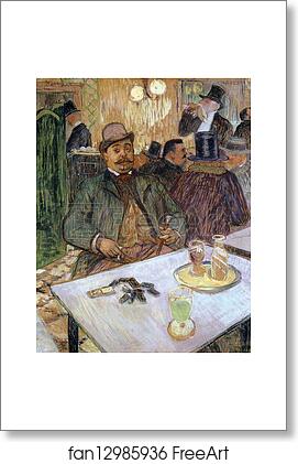 Free art print of Portrait of Monsieur Boileau by Henri De Toulouse-Lautrec