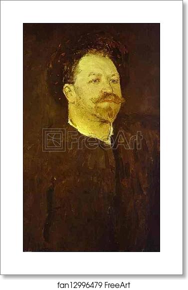Free art print of Portrait of the Italian Singer Francesco Tamagno by Valentin Serov