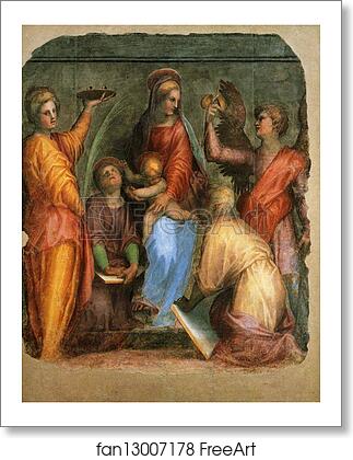 Free art print of Sacra Conversazione by Jacopo Carrucci, Known As Pontormo