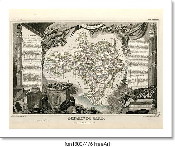 Free art print of Dépt. du Gard (région du sud-est) by Victor Jules Levasseur Free art print of Dépt. du Gard (région du sud-est) by Victor Jules Levasseur