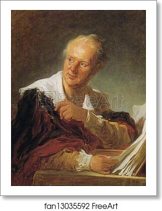 Free art print of Portrait of Diderot by Jean-Honoré Fragonard