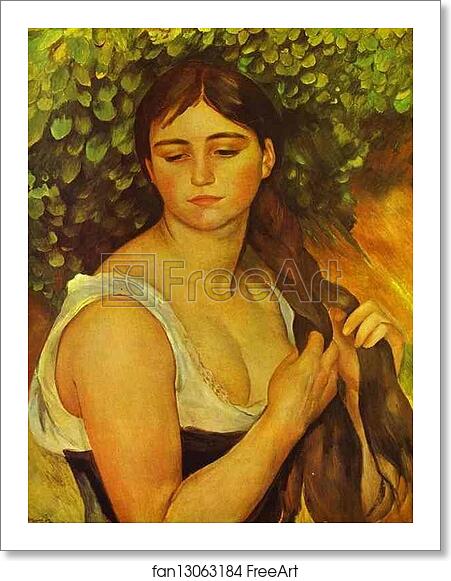 Free art print of Girl Braiding Her Hair (Suzanne Valadon) by Pierre-Auguste Renoir Free art print of Girl Braiding Her Hair (Suzanne Valadon) by Pierre-Auguste Renoir