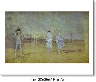 Free art print of Harmony in Blue: The Duet by James Abbott Mcneill Whistler