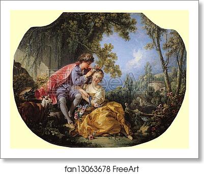 Free art print of The Four Seasons. Spring by François Boucher