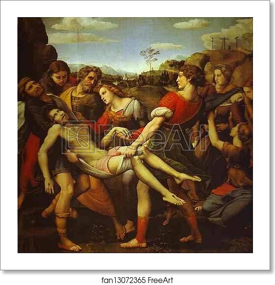 Free art print of Entombment by Raphael
