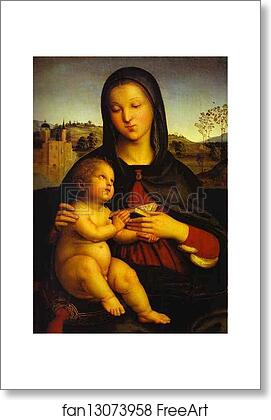 Free art print of Madonna and Child by Raphael