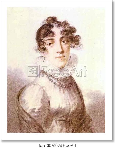 Free art print of Portrait of Maria Rall (?-1831), née Rimskaya-Korsakova by Alexander Molinari Free art print of Portrait of Maria Rall (?-1831), née Rimskaya-Korsakova by Alexander Molinari