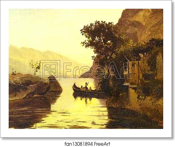 Free art print of View of Riva in the Italian Tyrol by Jean-Baptiste-Camille Corot Free art print of View of Riva in the Italian Tyrol by Jean-Baptiste-Camille Corot
