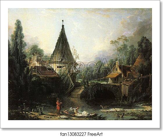 Free art print of Landscape Near Beauvais by François Boucher Free art print of Landscape Near Beauvais by François Boucher