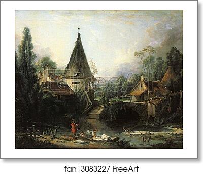 Free art print of Landscape Near Beauvais by François Boucher