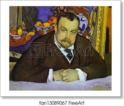 Free art print of Portrait of Ivan Morozov by Valentin Serov