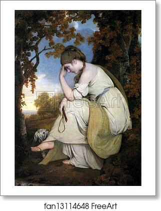 Free art print of Maria, from Sterne, a Companion to the Picture of Edwin by Joseph Wright Of Derby