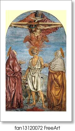Free art print of The Vision of St. Jerome by Andrea Del Castagno