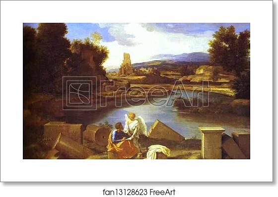 Free art print of Landscape with St. Matthew by Nicolas Poussin Free art print of Landscape with St. Matthew by Nicolas Poussin