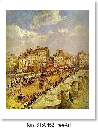 Free art print of A Pont-Neuf by Camille Pissarro