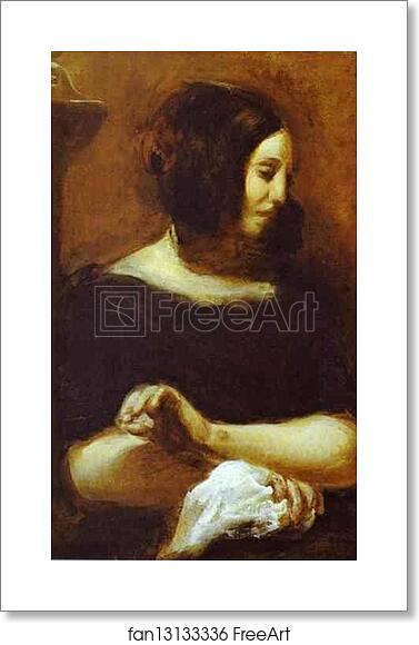 Free art print of George Sand by Eugène Delacroix Free art print of George Sand by Eugène Delacroix
