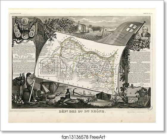 Free art print of Dépt. des Bouches du Rhône (région du sud) by Victor Jules Levasseur Free art print of Dépt. des Bouches du Rhône (région du sud) by Victor Jules Levasseur