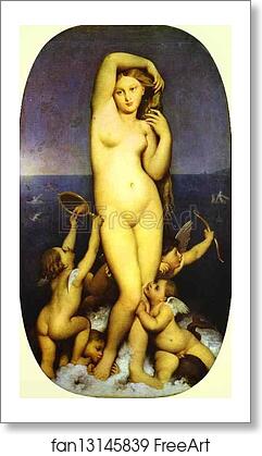 Free art print of Venus Anadyomène by Jean-Auguste-Dominique Ingres