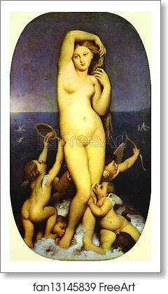 Free art print of Venus Anadyomène by Jean-Auguste-Dominique Ingres Free art print of Venus Anadyomène by Jean-Auguste-Dominique Ingres