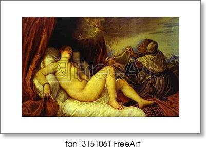 Free art print of Danae by Titian