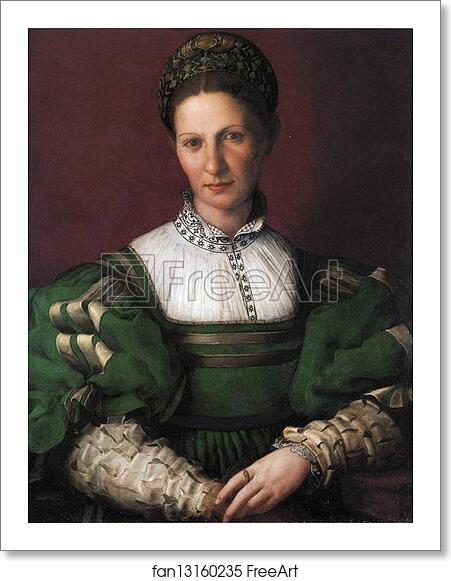 Free art print of Lady in Green by Agnolo Bronzino