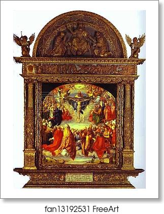 Free art print of The Adoration of the Holy Trinity by Albrecht Dürer Free art print of The Adoration of the Holy Trinity by Albrecht Dürer