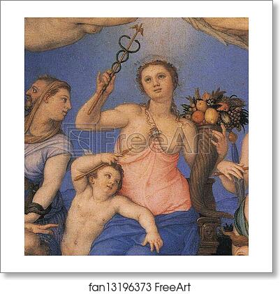 Free art print of Allegory of Felicity. Detail by Agnolo Bronzino
