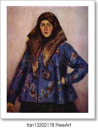 Free art print of Cossak Woman (Portrait of L.T. Motorina) by Vasily Surikov