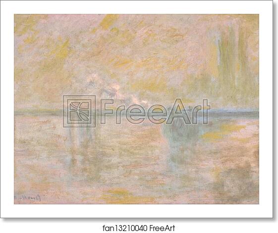 Free art print of Charing-Cross Bridge in London by Claude Monet Free art print of Charing-Cross Bridge in London by Claude Monet