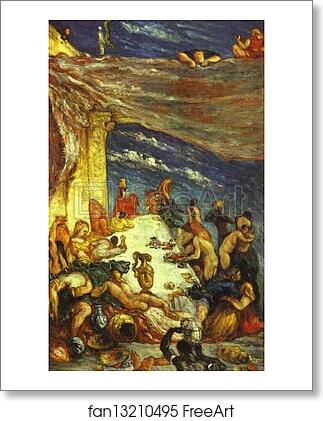 Free art print of Le Festin (The Banquet) by Paul Cézanne