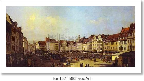 Free art print of The Old Market Square in Dresden by Bernardo Bellotto Free art print of The Old Market Square in Dresden by Bernardo Bellotto