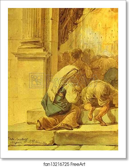 Free art print of Scene at the Entrance of a Cathedral by Karl Brulloff Free art print of Scene at the Entrance of a Cathedral by Karl Brulloff