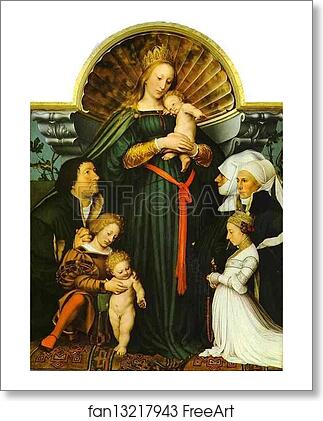 Free art print of Meyer Madonna by Hans Holbein The Younger