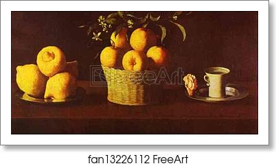 Free art print of Still Life with Lemons, Oranges and Rose by Francisco De Zurbarán Free art print of Still Life with Lemons, Oranges and Rose by Francisco De Zurbarán