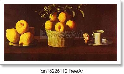 Free art print of Still Life with Lemons, Oranges and Rose by Francisco De Zurbarán Free art print of Still Life with Lemons, Oranges and Rose by Francisco De Zurbarán