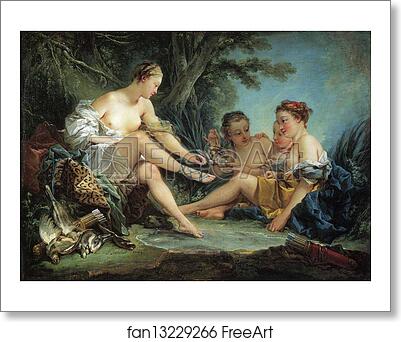 Free art print of Diana after the Hunt by François Boucher