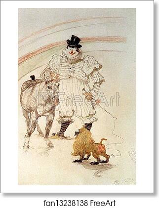 Free art print of At the Circus: Performing Horse and Monkey by Henri De Toulouse-Lautrec Free art print of At the Circus: Performing Horse and Monkey by Henri De Toulouse-Lautrec