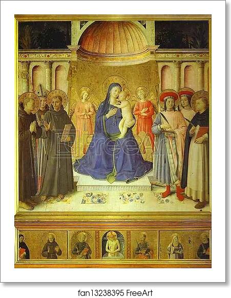 Free art print of Bosco ai Frati Altarpiece by Fra Angelico Free art print of Bosco ai Frati Altarpiece by Fra Angelico