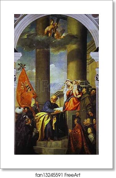 Free art print of Pesaro Altarpiece by Titian